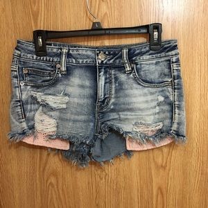 American Eagle Distressed Super Stretch shorts